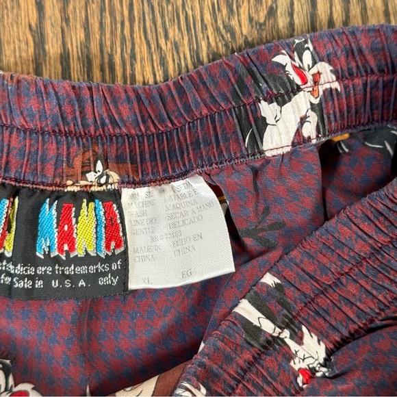 Vintage 90s Warners Bro Looney Tunes Mania 100% silk boxers size XL - Picture 3 of 5